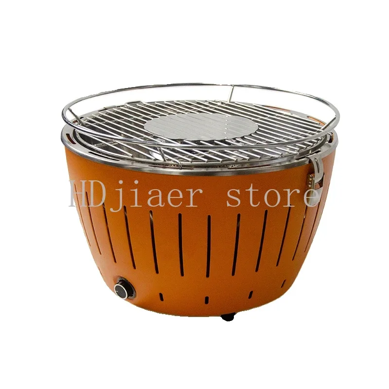 

Portable indoor charcoal grill with fan (non-smoking and anti-scalding), grill and home stove oven, perfect for home grilling