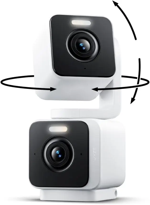 

360° Pan/Tilt 2K Smart Security Camera with Color Night Vision, Indoor/Outdoor IP65, Alexa & Google Compatible