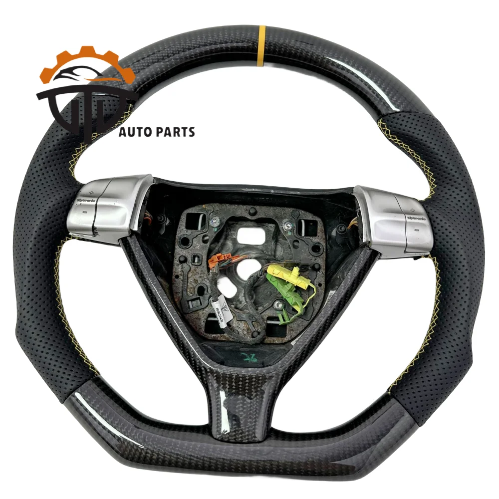 

Customized Auto Car Parts Glossy Carbon Fiber Steering Wheel With Microfiber Leather For Porsche 987 997 911