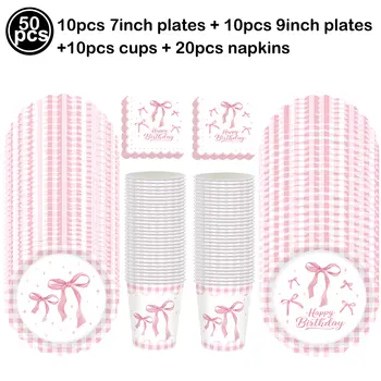10 ks růžová mašle na muffiny, růžová mašle, narozeninová dekorace, koketní tématická párty dekorace, svatební hostina, ozdoba na dort, mašle, párty dekorace 6 nejlepší prodej Korejské párty dekorace - №6