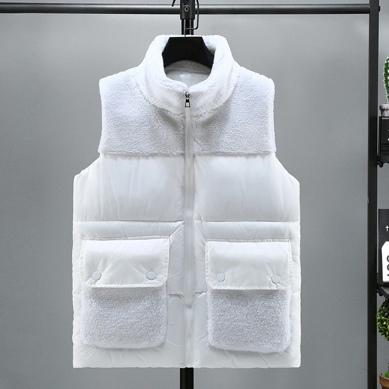 

Headless men's warm vest thick vest loose and comfortable coat in autumn and winter.