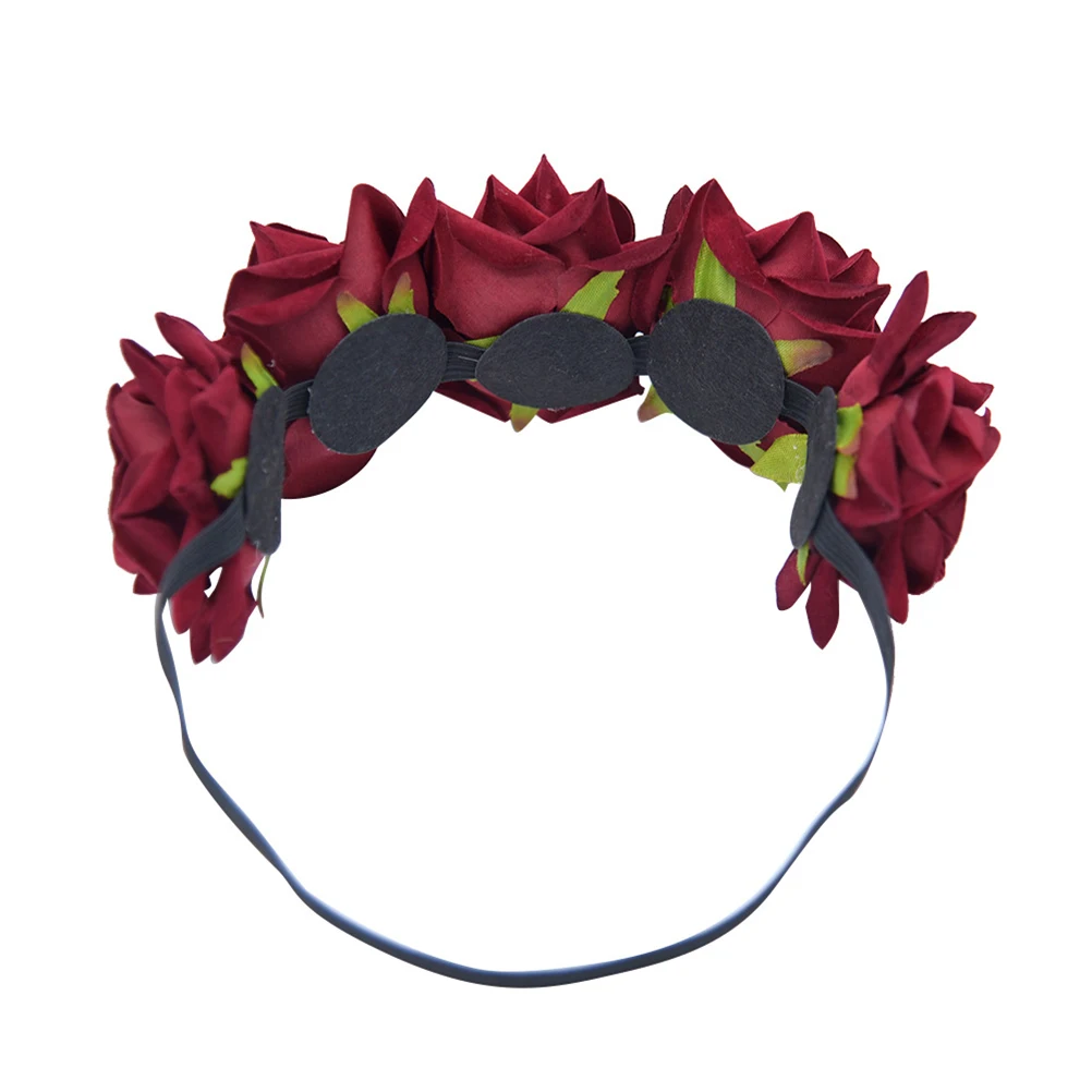 

Rose Headdress Wedding Hair Band Bands Party Hoop Headwear Headband Wreath Bridal