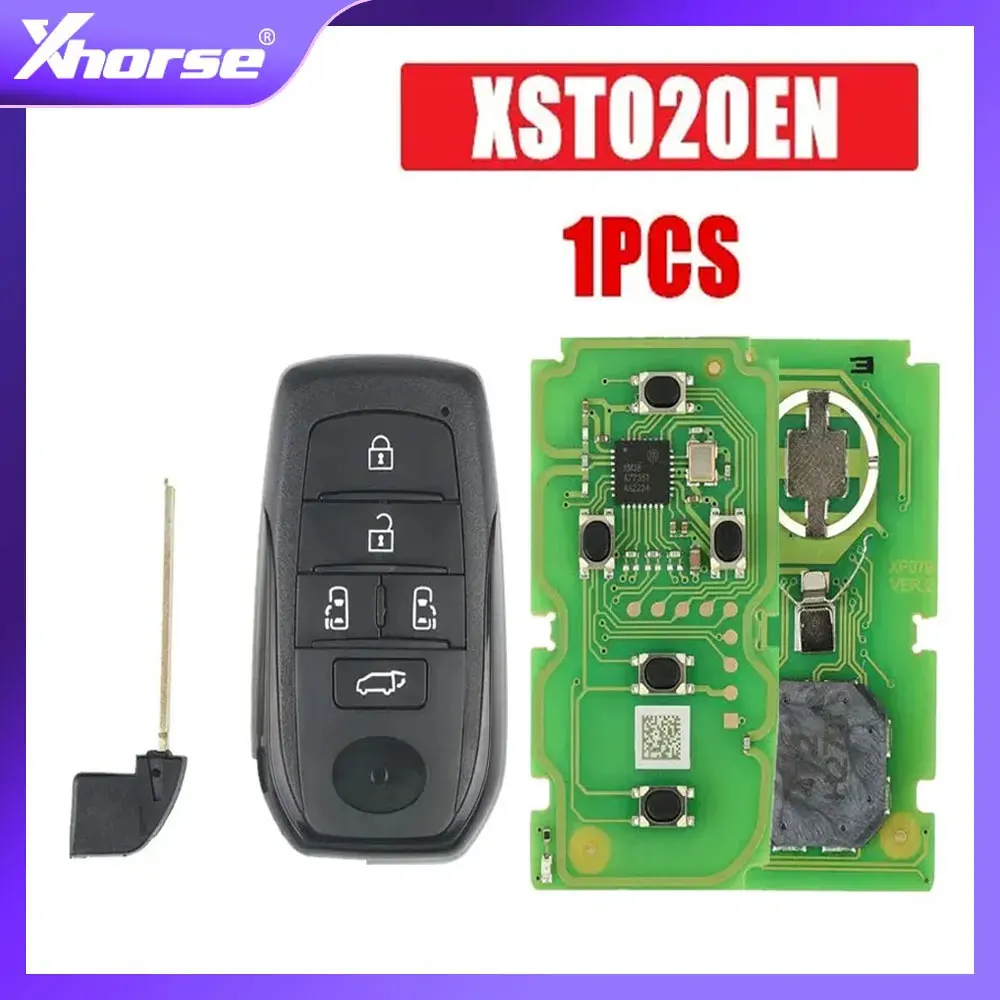 

XHORSE XM38 умный ключ PCB XSTO20EN FEN T.T с 5 кнопками для Toyota TOY-T Универсальный умный ключ