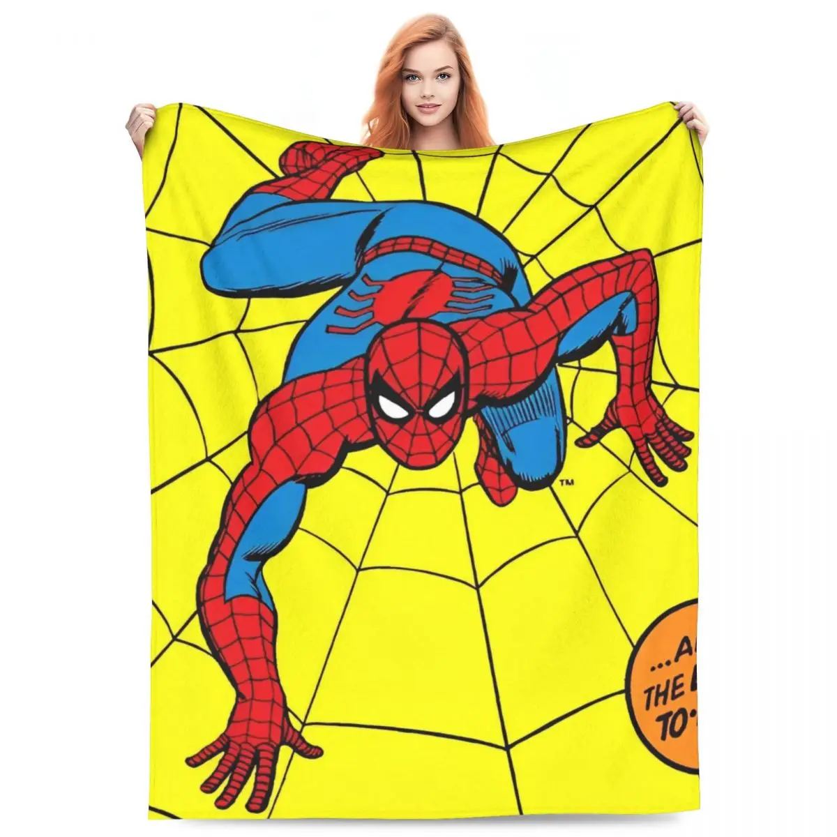 Super Warm Blanket Decorative Marvel Spider Man Bedding Throws Flannel Bedspread For Home DecorNovelty Sofa Bed Cover