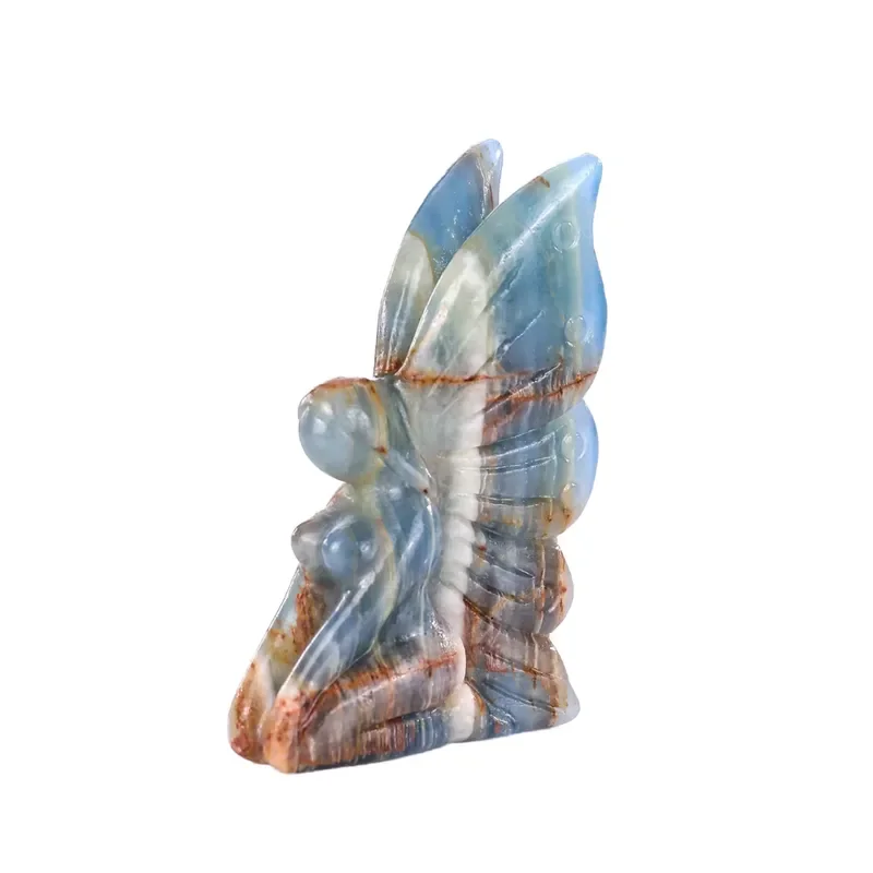 for Kowloon Jade Crafts Natural Crystal Guardian Angel Statue Flower Fairy Amethyst Angel Other Crystal Crafts