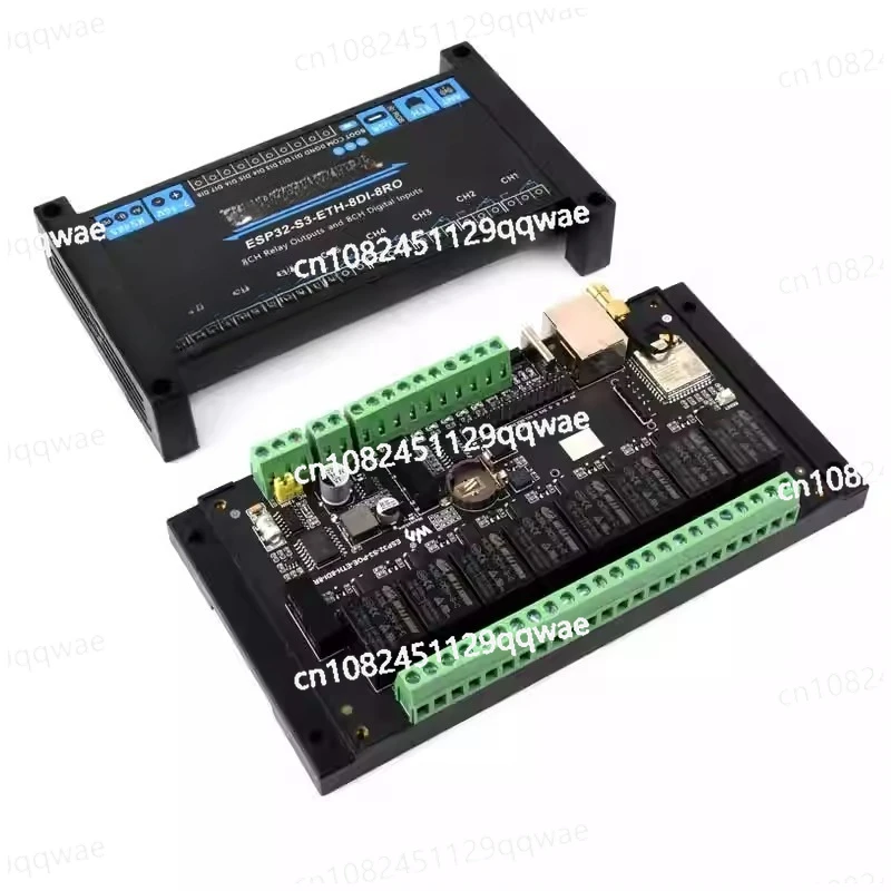

Промышленный 8-канальный релейный модуль ESP32-S3 с поддержкой WiFi, Bluetooth, сетевых портов ETH, RS485, RJ45 и POE для Интернета вещей