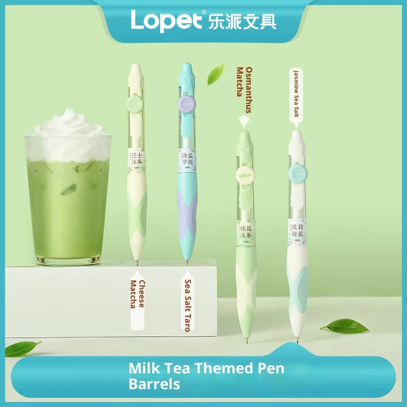 

lopet New 4pcs Gel Pens Set Orthographic Pen Grip & Erasable Smooth Quick Drying Cute Stationery Pen 0.5mm Student Writing Tools