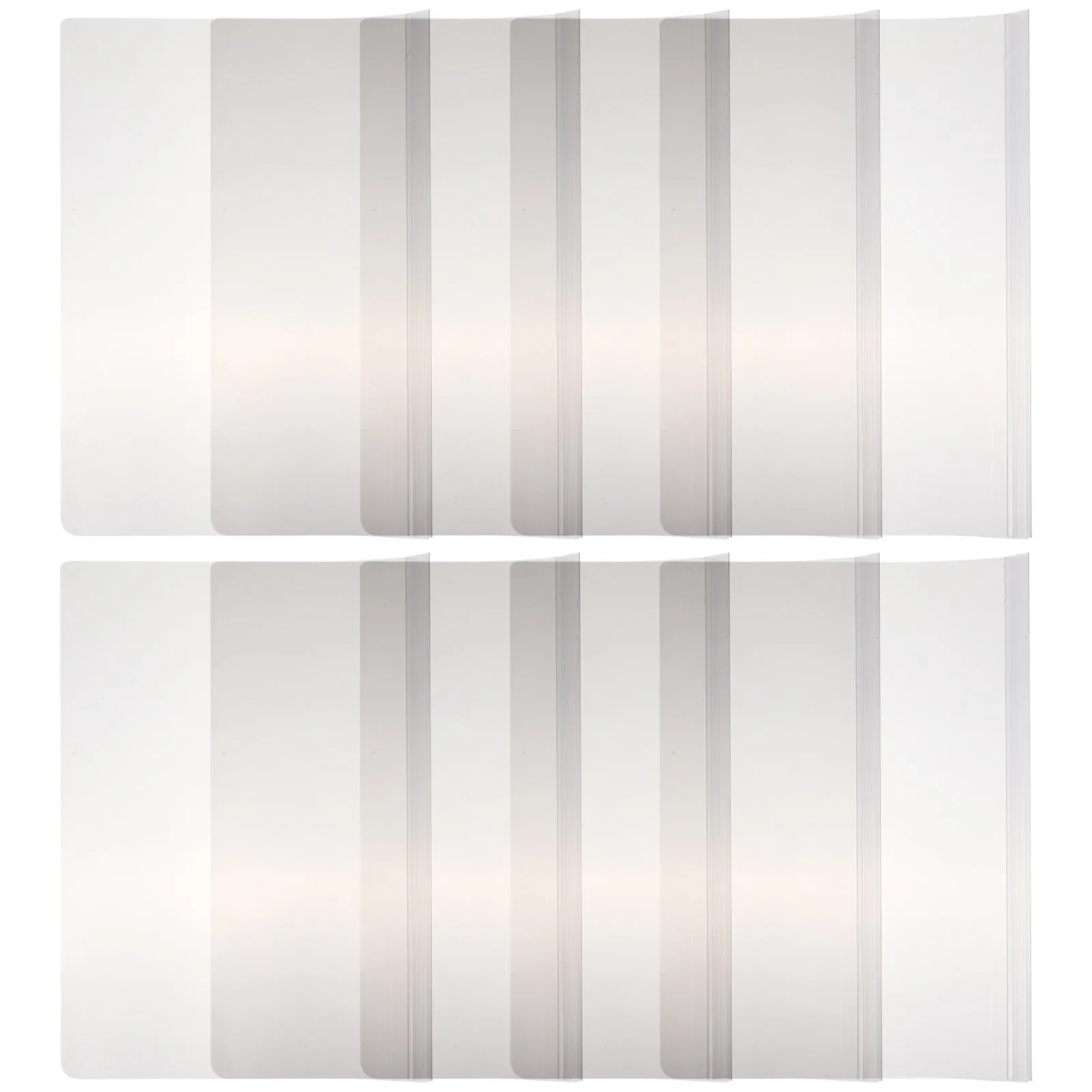 

10Pcs Transparent Report Covers A4 File Folders Clear File Organizers Lightweight Document Holders for Office School