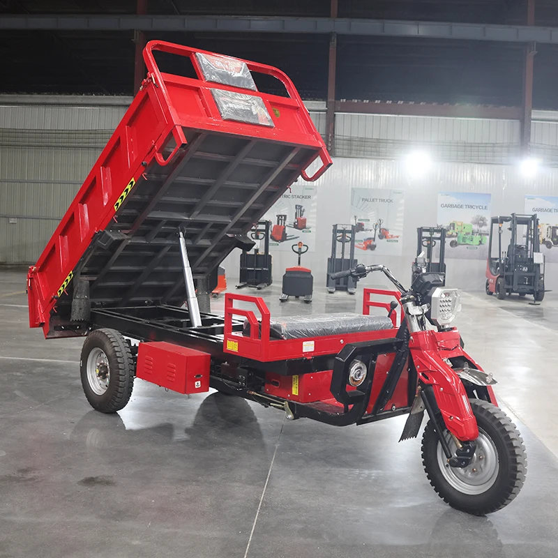 2025 Veicolo da trasporto in calcestruzzo per fattoria di carico per trasporto merci con triciclo da carico a 3 ruote a batteria