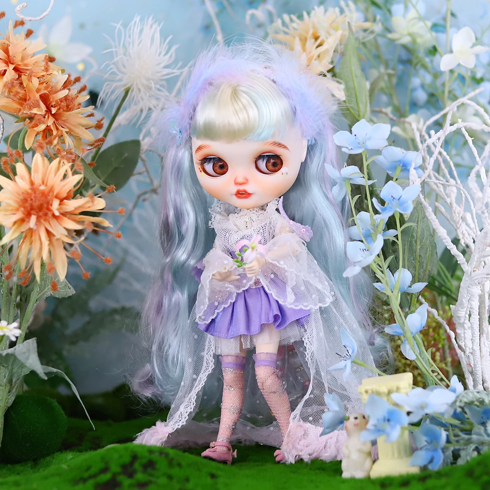 ICY DBS muñeca Blyth Hada del bosque oscuro Eif resalta el pelo rizado maquillaje pintado a mano 30cm muñeca chica Festival regalo de cumpleaños