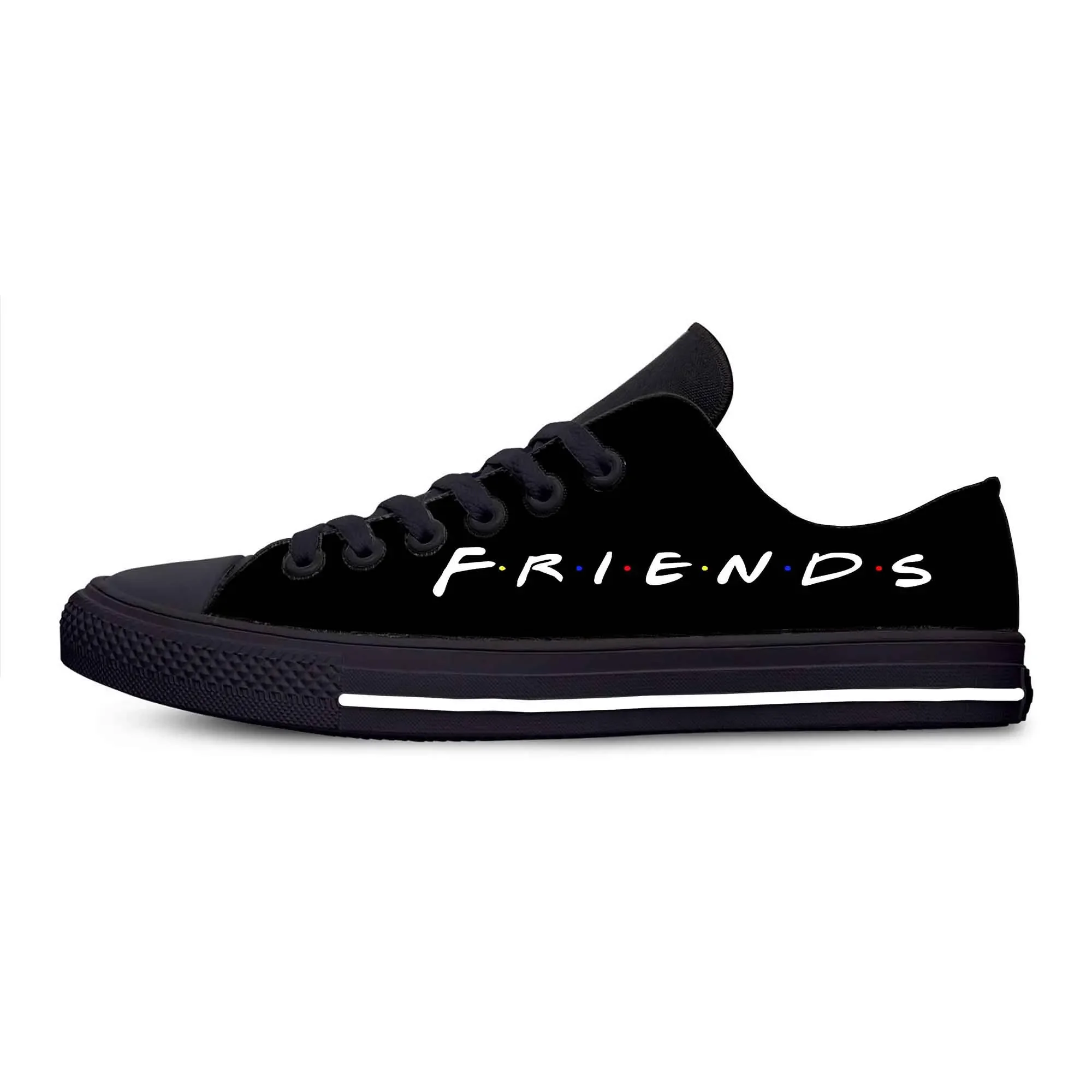 Friends Movie Anime Cartoon Manga Comic Cool Funny Casual Cloth Shoes Low Top Lightweight Breathable 3D Print Men Women Sneakers