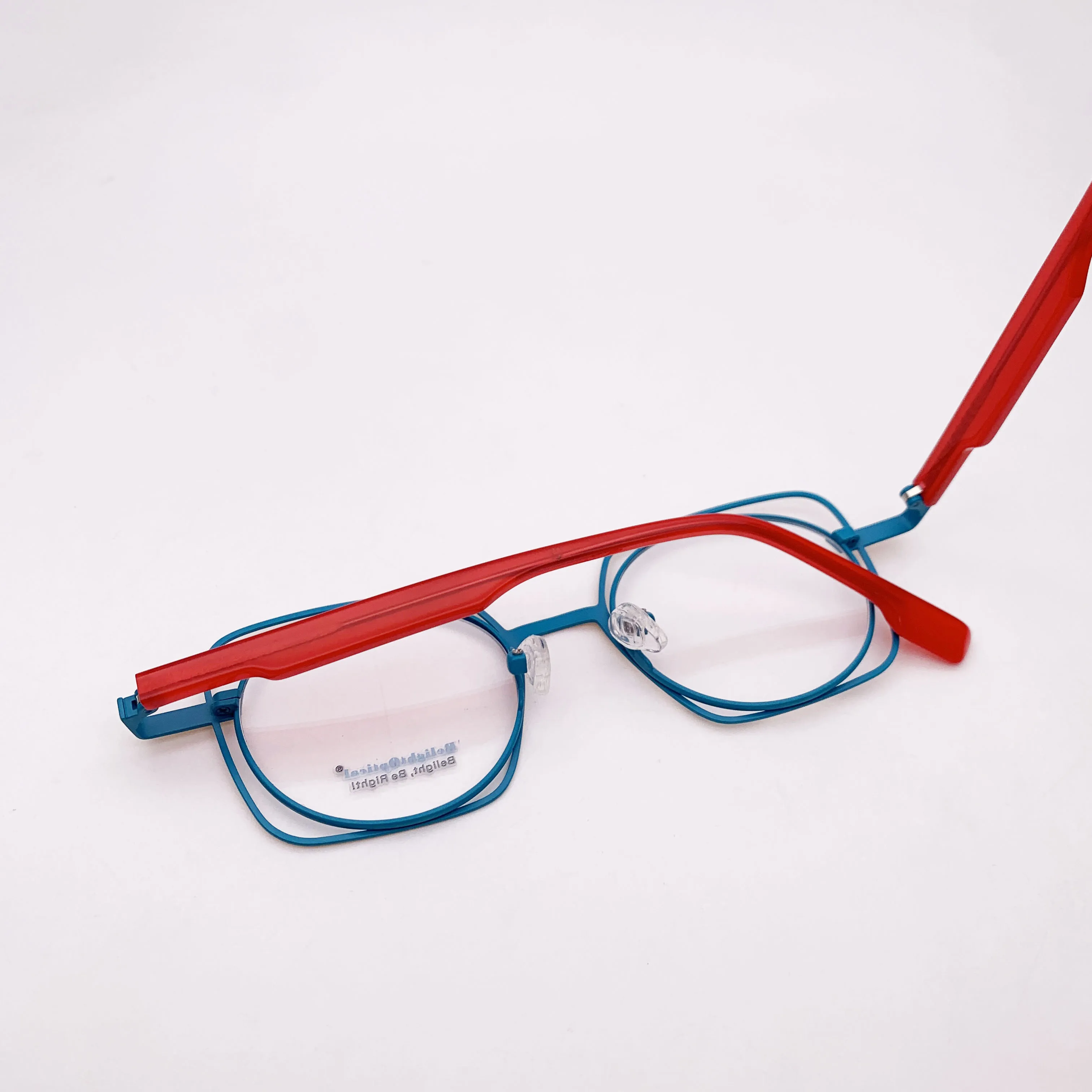 يتوهم الملونة خمر المعادن ذات الطابقين القط العين شكل النظارات البصرية إطار مشهد وصفة طبية عدسة المرأة نمط 76860