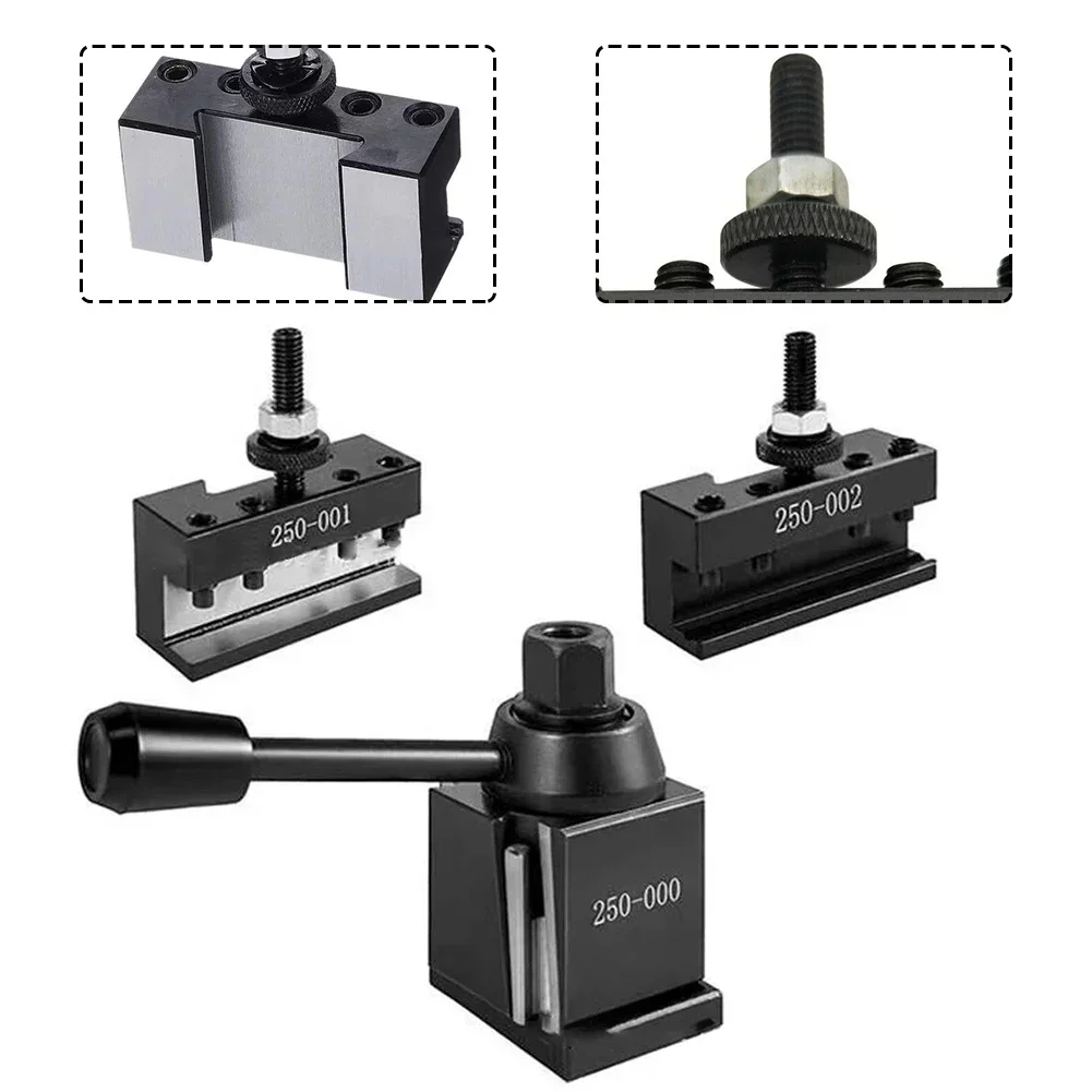 OXA Wedge Type Tool Holder Wedge Type Tool Post Set 250-000 250-001 250-002 Pc OXA Tool Post Set Steel New Practical