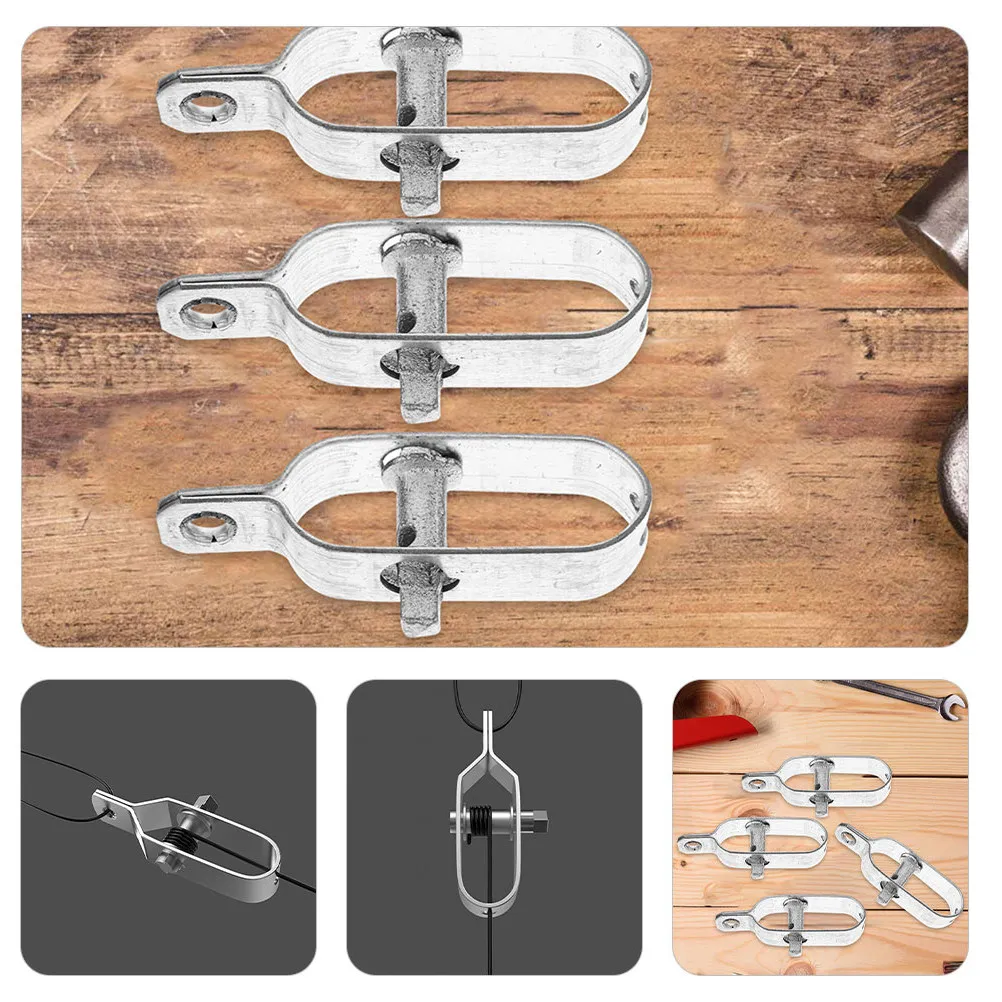 4Pcs Fence Wire Tensioner Steel Cable Tensioner Heavy Duty Wire Rope Tightener Farm Fence String Light Sun Shade 90mm - view 5