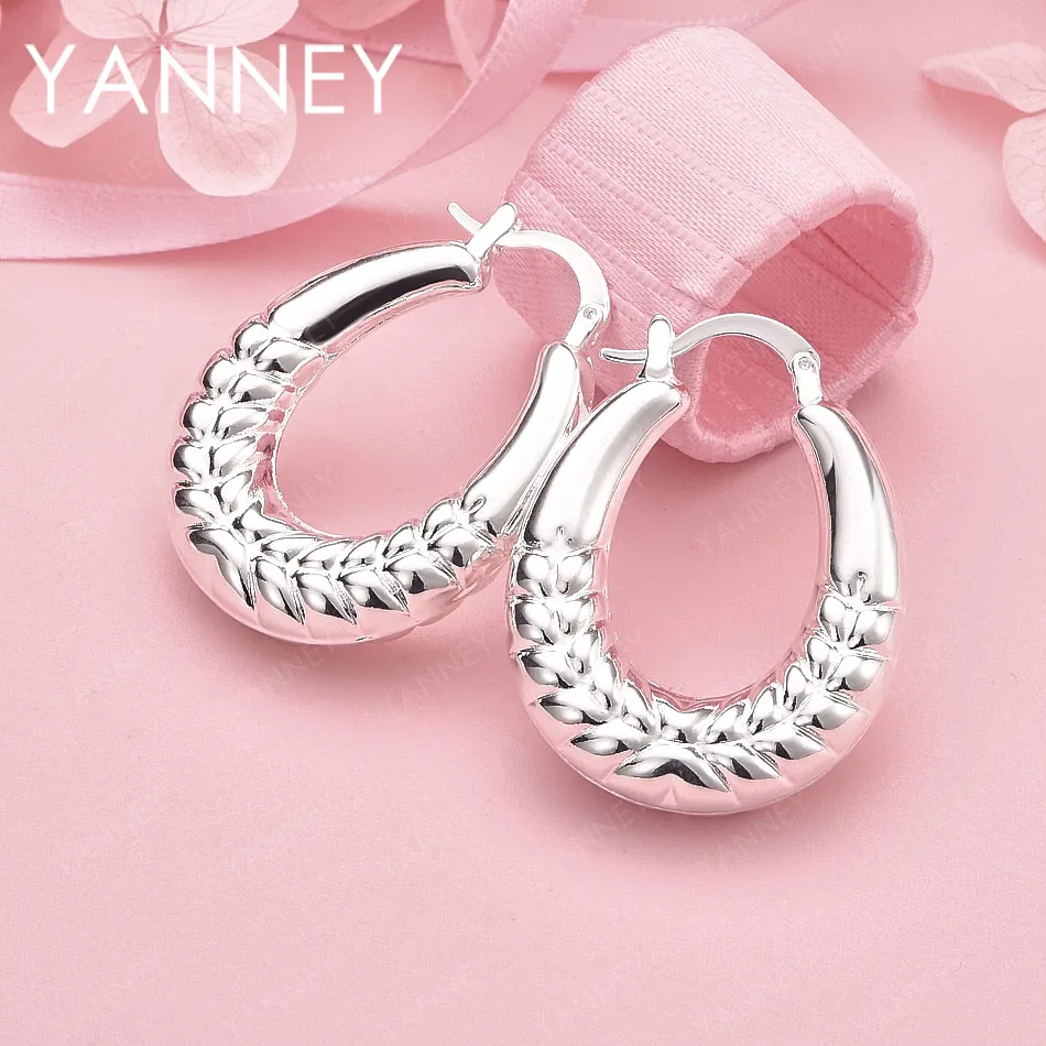 

Luxury 925 Sterling Silver Exquisite U-Shaped Pattern Earrings, Fashionable Women's Wedding Party Gift Accessories