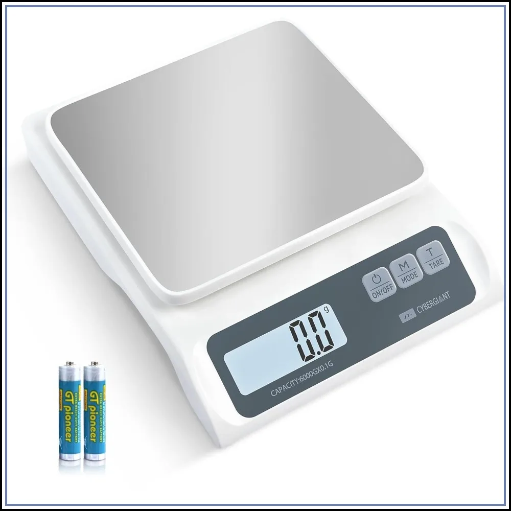 13lb/0.1g Precision Digital Food Scale - Stainless Steel Platform & LCD Display for Kitchen, Baking, Espresso Coffee
