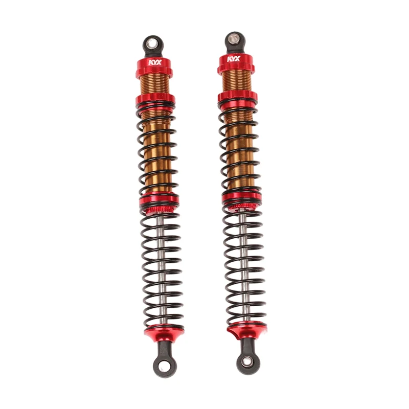 KYX Racing 146mm Metal Rear Shock Absorber Upgrades Parts Accessories for 1/10 RC Crawler Car Axial RBX10 Ryft (2pcs)