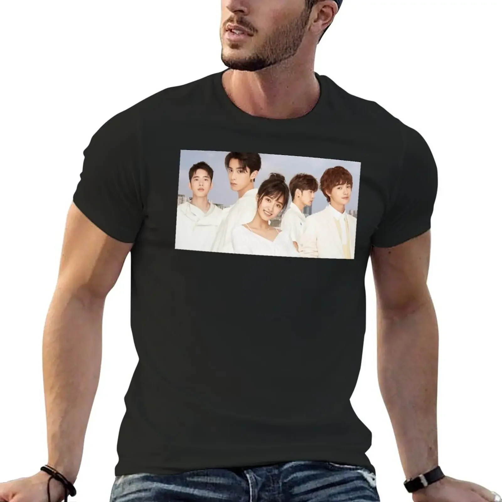 Meteor Garden (2018) T-Shirt heavyweights vintage sweat plus size men clothing