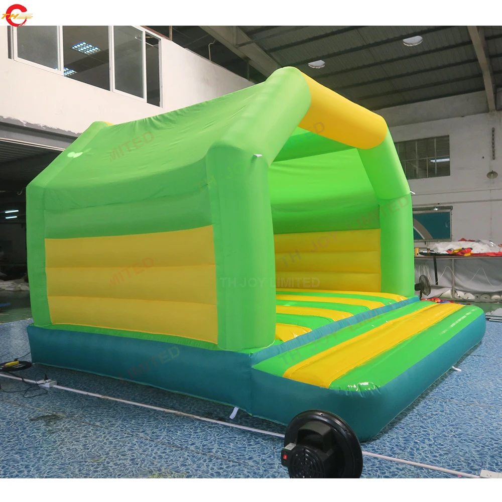 4x3m エアー遊具 インフレータブルバウンサー 誕生日パーティー レンタル用 インフレータブルジャンプハウス 送風機付き 販売中