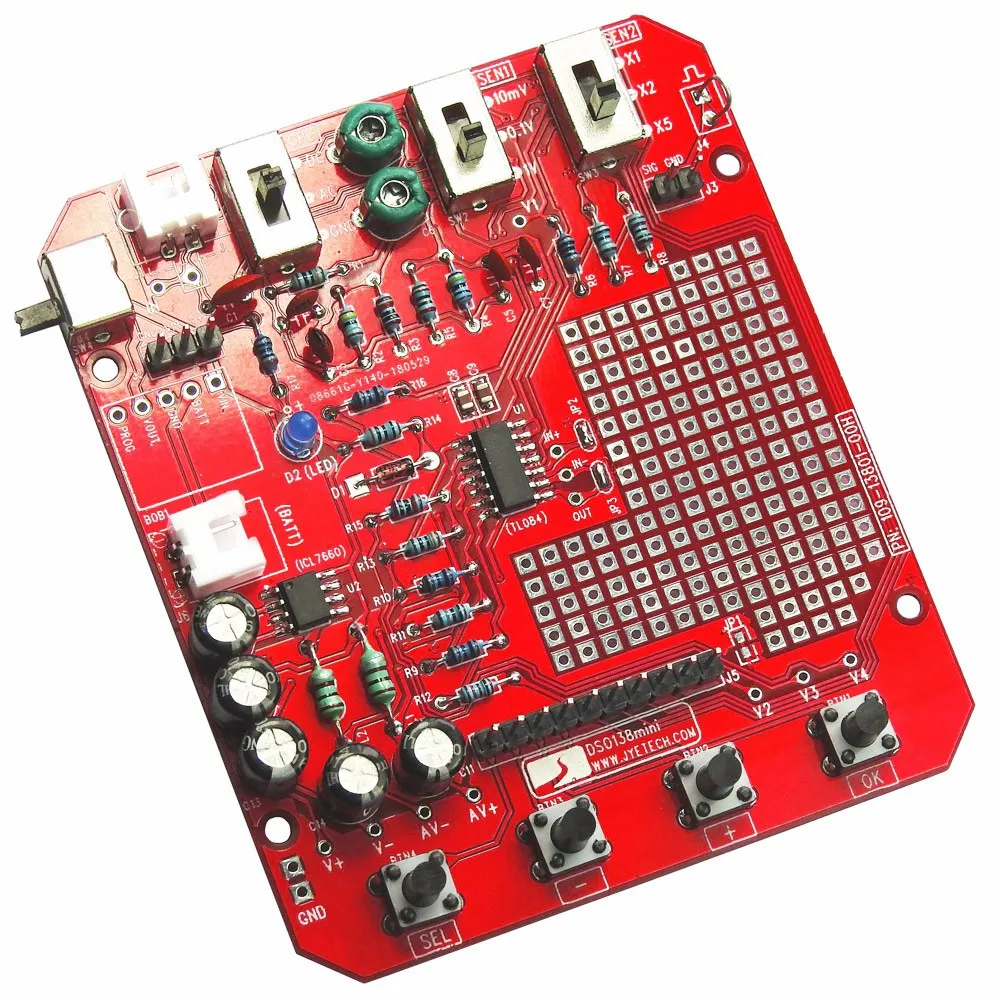 Nuevo Mini osciloscopio Digital Dso138 13805K, Kit Diy, piezas Smd, juego de aprendizaje electrónico presoldado, osciloscopios