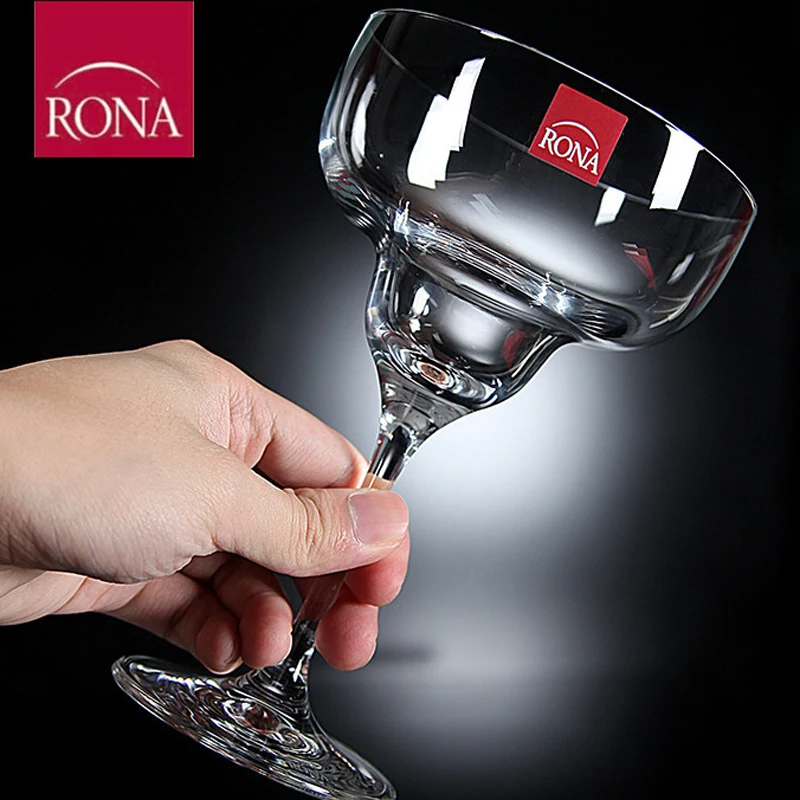 

Czech RONA Crystal Glass Cocktail Cup Highball Sweet Wine Champagne Martini Glass Transparent Color Dining Utensils