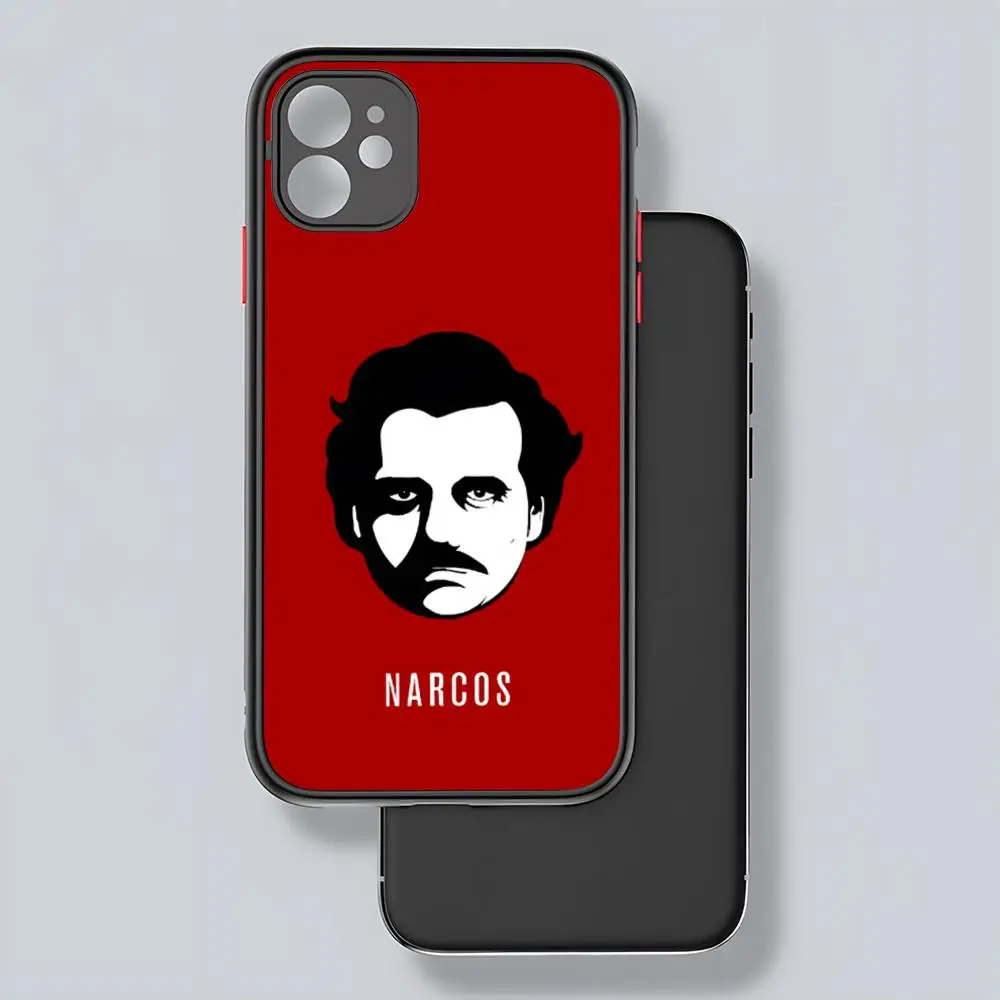 Narcos PABLO ESCOBAR Phone Case Potdemiel Matte Transparent For 16 15 IPhone 12 11 13 Pro Max X XR X Back Cover