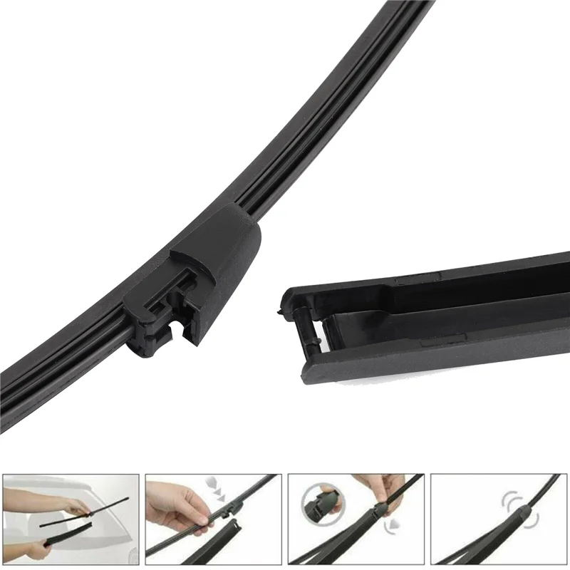 Rear Windshield Wiper Arm and Blade Set 6Q6955707C for Passat 3C5 Golf MK5 -Polo 9N 6R Skoda Fabia II Roomster Seat