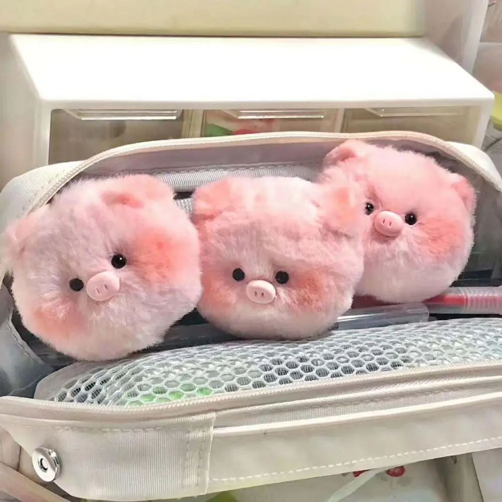 

Small Pig Head Small Pig Head Plush Pendant Animal Keychain Soft Plush Pig Head Bag Pendant Car Key Chain Little Fresh