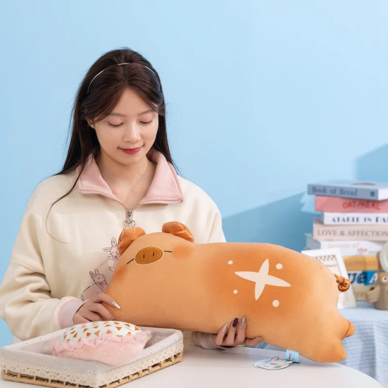 

Kawaii Toast Series Plush Pillow Rabbit Cat Pig Animal Doll Bread Cushion Soft Stuffed Toy Lovely Gift For Kids Children