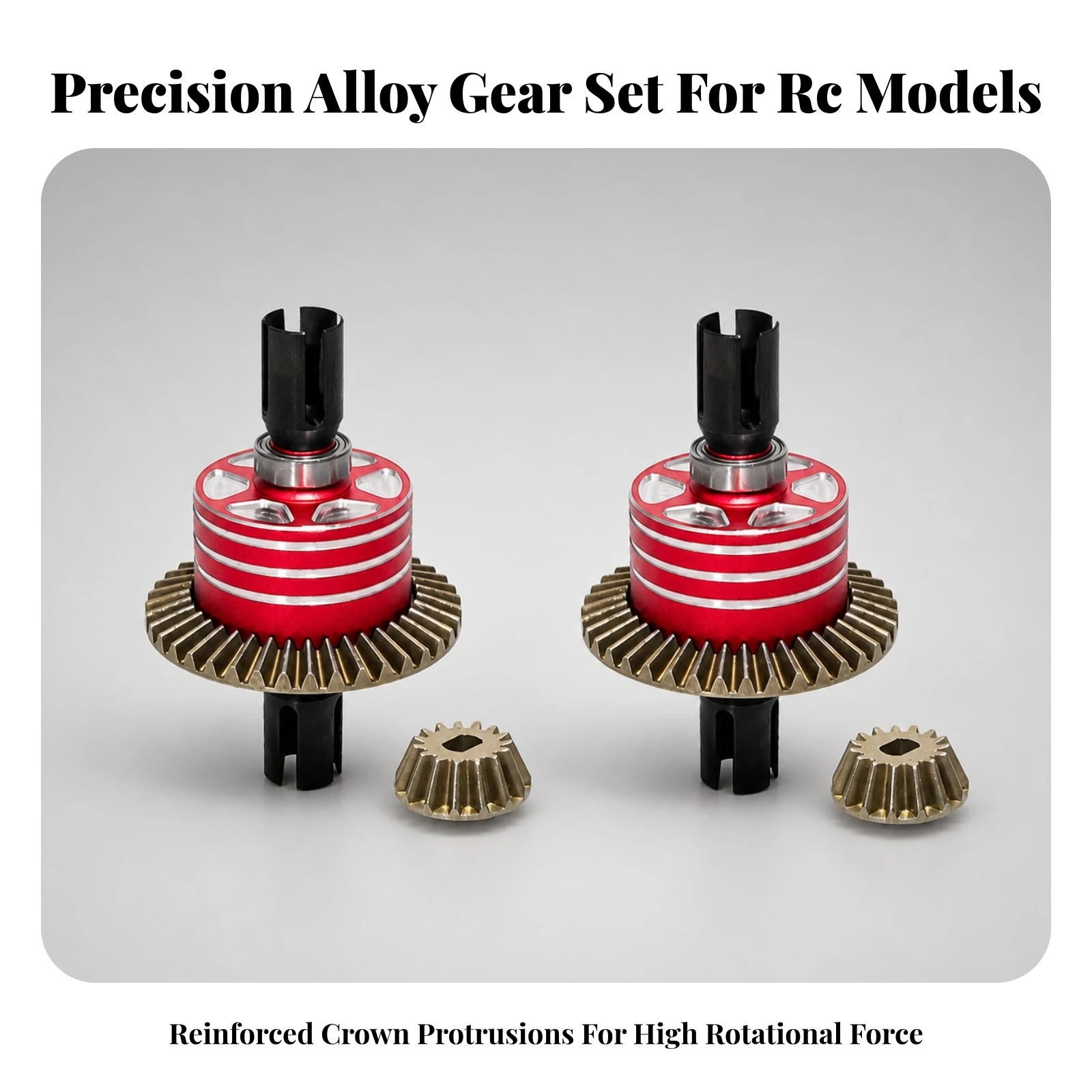 2 Pieces Alloy Differential Gear Component Compact 39T Differential Gear Gear Set Machined Replacement