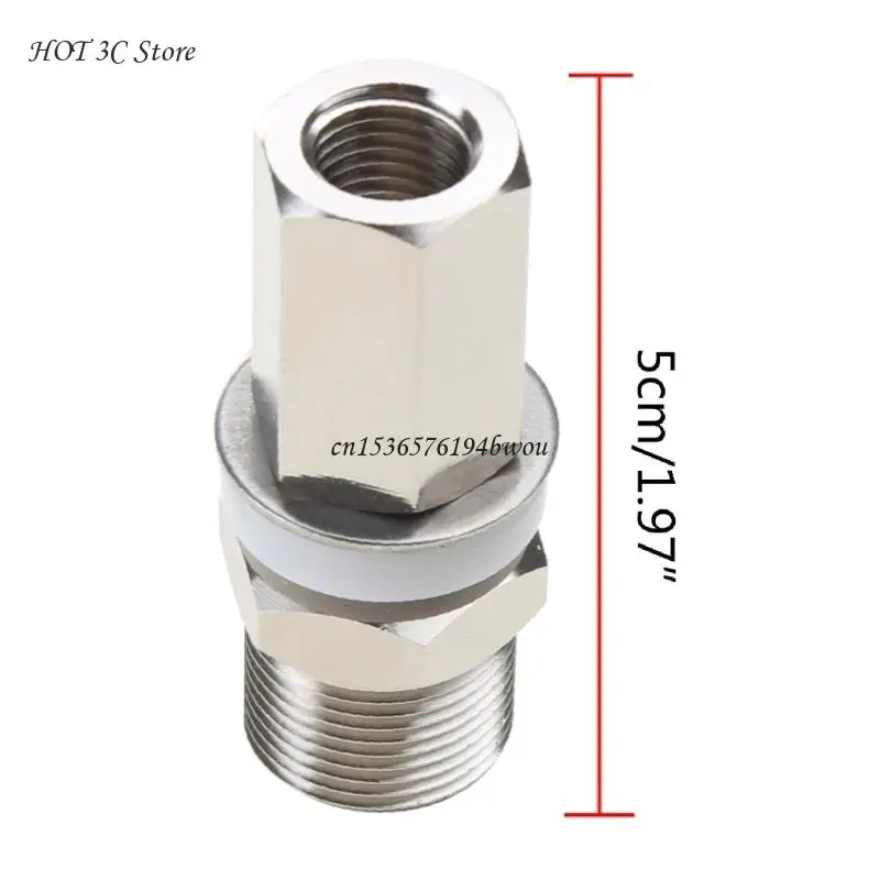 Heavy Duty CB Antenna Stud Mount Adapter with SO-239 Connector for Mounting 3/8 x 24 Threads CB HAM Radio Antenna