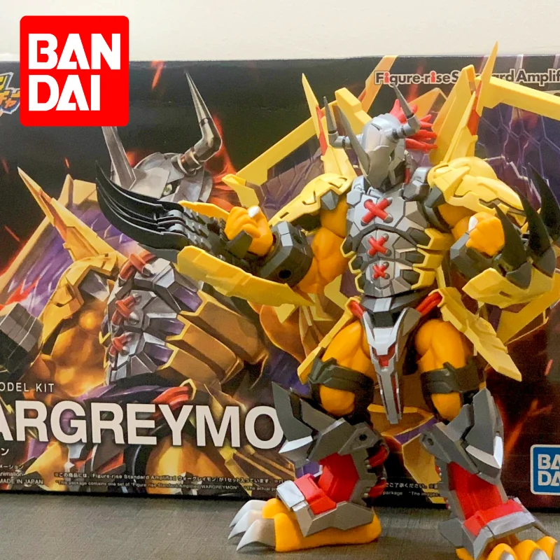 Bandai In Stock Original Spirits Figure-rise Standard Amplified Digimon Adventure Wargreymon Anime Figure Model Action Gift Toy