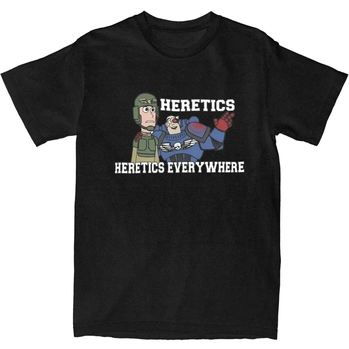 Heretics Everywhere T Shirt Summer W-Warhammer 40k Vintage T-Shirts Pure Cotton Harajuku Tee Shirt