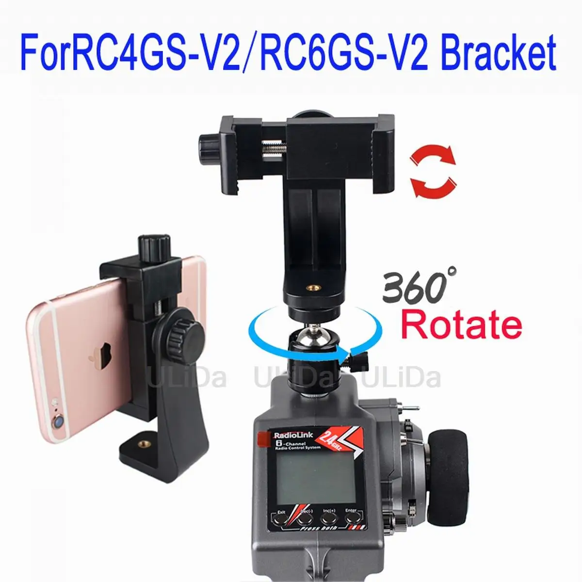 Uchwyt na monitor tabletu Uchwyt na telefon komórkowy do radiolink RC4GS V2 RC6GS V2 Nadajnik Pilot zdalnego sterowania
