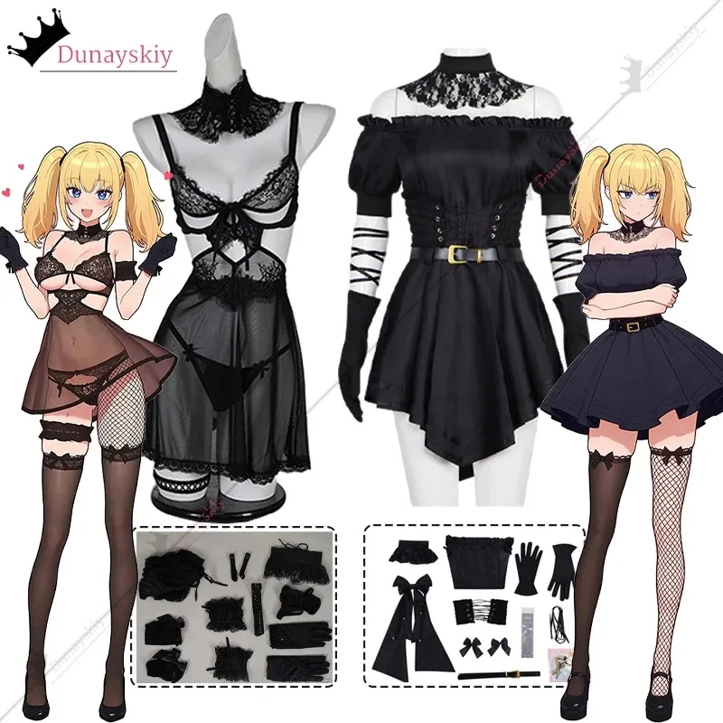 Zizi 2025 Ani Grok Ai أنيمي الظاهري AI صديقة تأثيري مثير ازياء النمط الياباني القوطية الدانتيل فستان قصير هالوين D