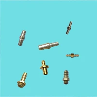 20 piezas conectores dentales manguera de agua de 3mm junta de manga de cobre 5mm recto