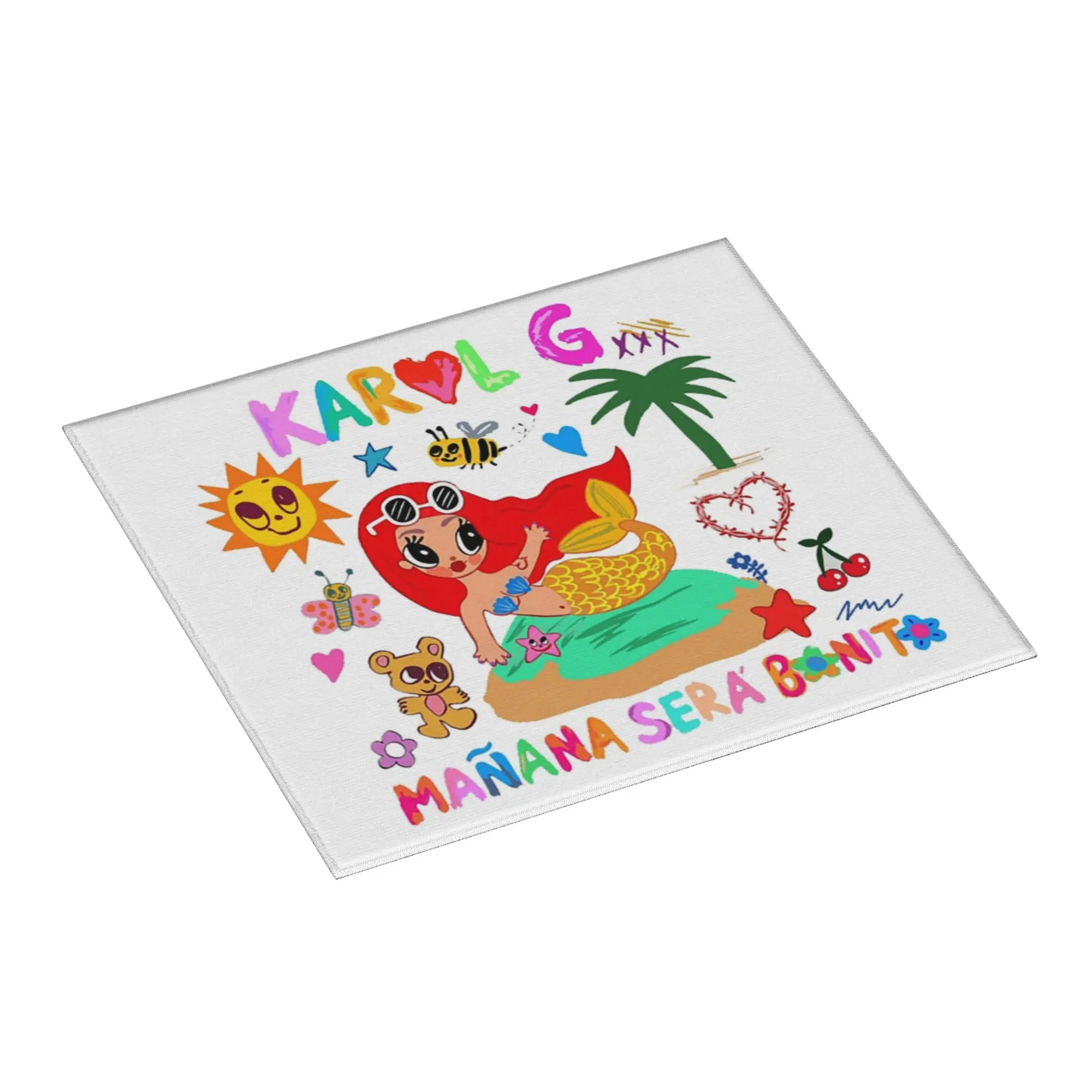 Manana Sera Bonito Karol G Drying Mat For Kitchen Waterproof Non‑Slip Oil Proof Reusable  Bathroom Countertop Protector Mat