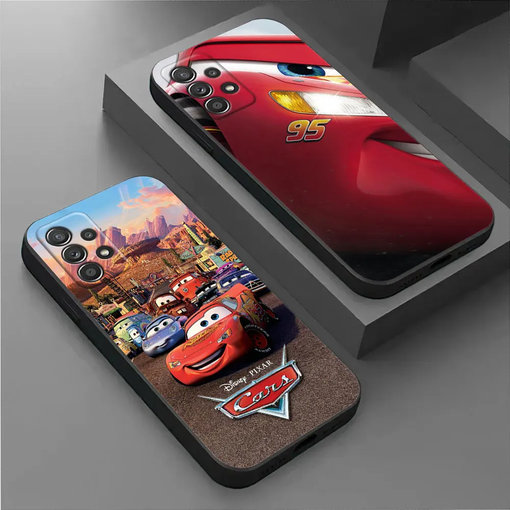 Disney Lightning McQueen For Samsung Galaxy A55 Case A54 A52S A53 A51 A34 A35 A33 A32 A50 A72 A71 A30 A7 A9 2018 Case Soft Cover