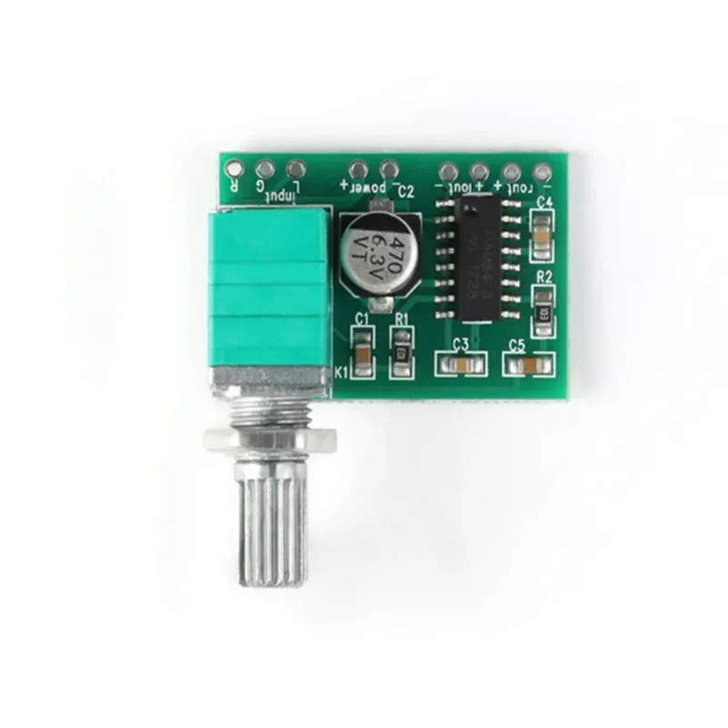 PAM8403 Miniature Class D 2 Channel Micro USB Digital Audio 2*3W Volume Control Switch Stereo Amplifier Board Module DIY