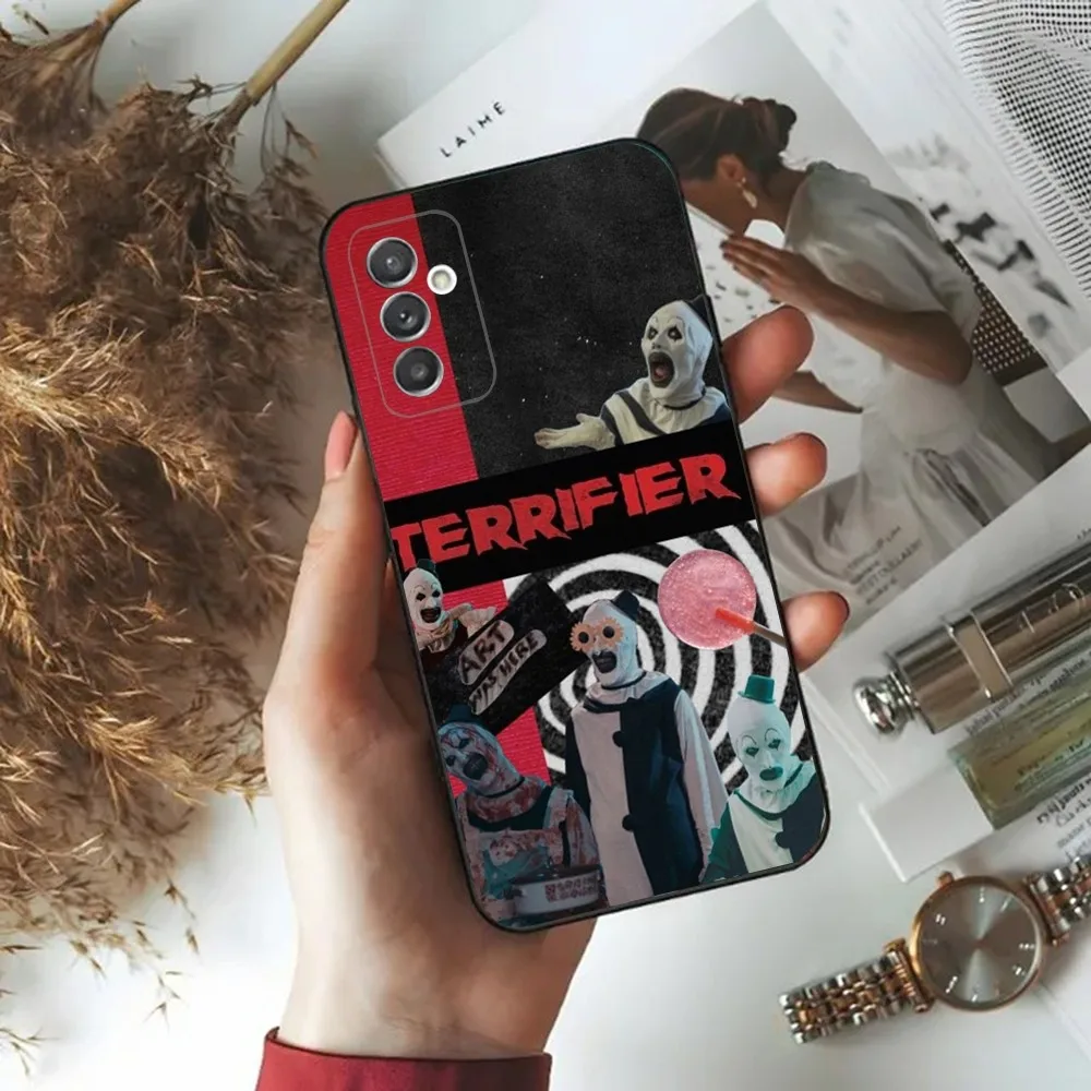 T-Terrifier Art the Clown Phone Case For Samsung Galaxy A20,A21s,A22,A31,A32,A52,A53,A72,73,A80,A91 Soft Black Phone Cover