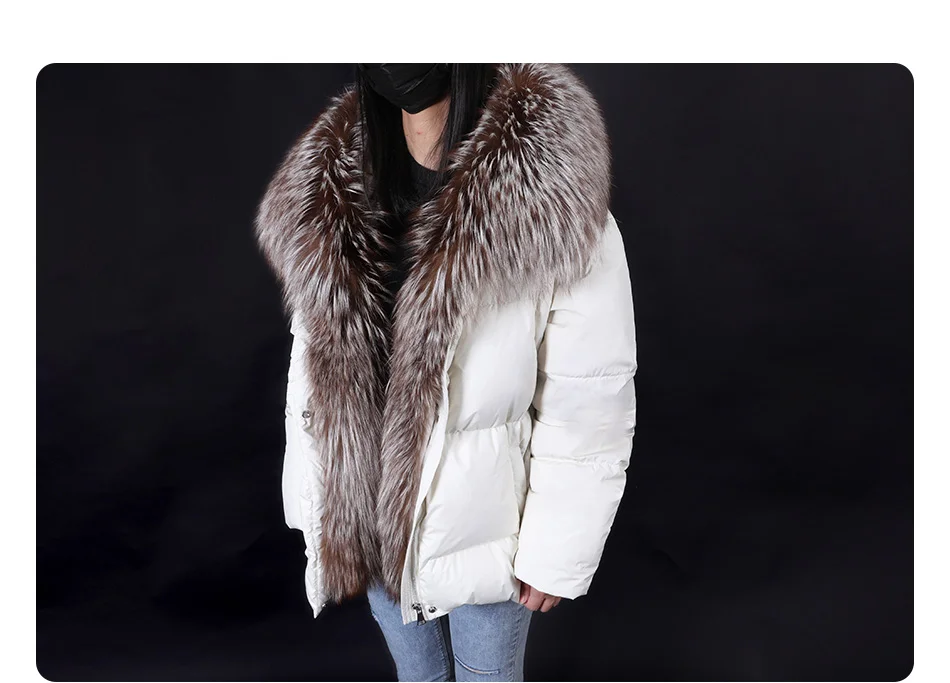 2026 MAOMAOKONG White Duck Down Jacket Winter Women