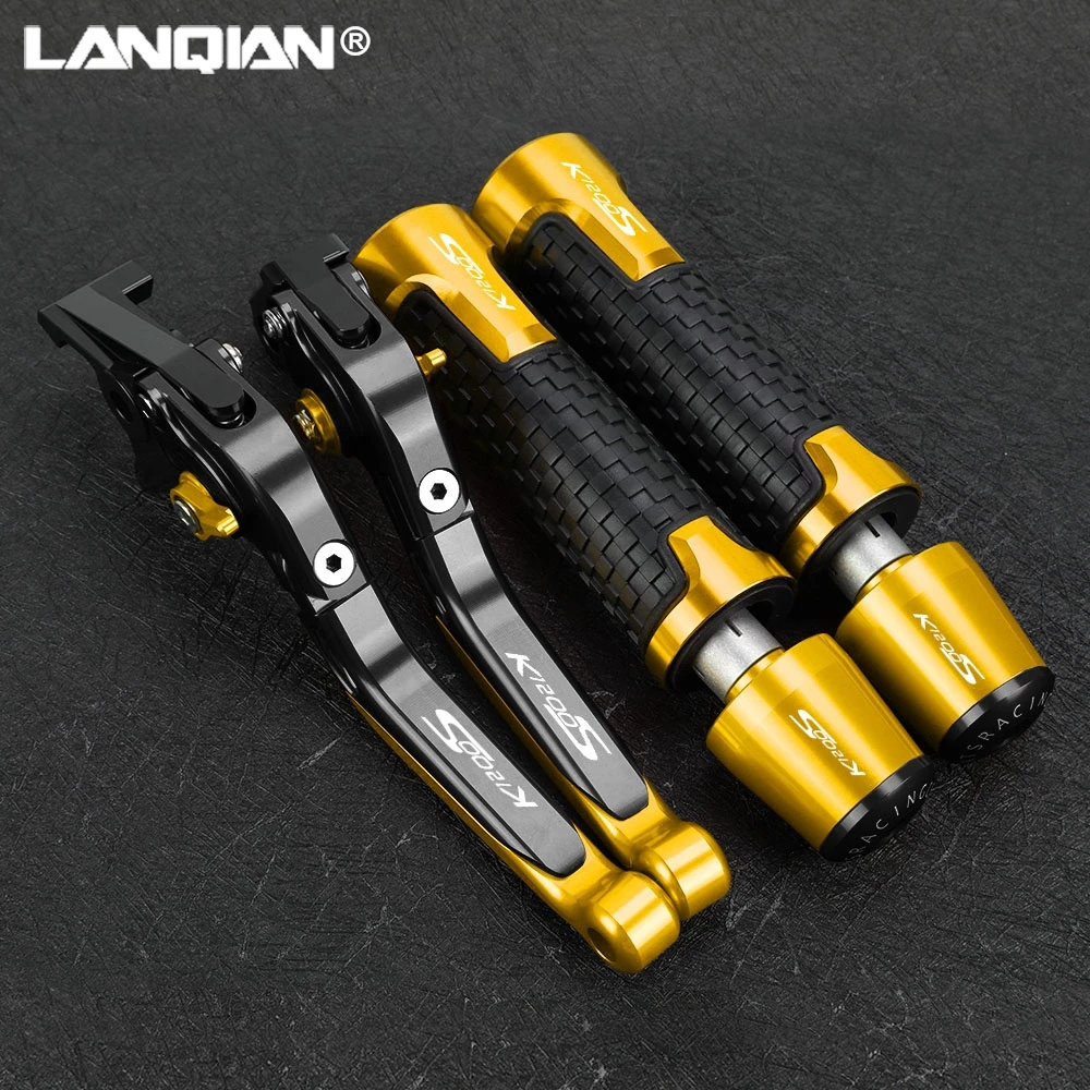 

FOR BMW K1200S K 1200S K 1200 S 2004-2008 Motorcycle Foldable Brake Clutch Levers 7/8'' 22mm Handlebar Handle Grips Ends