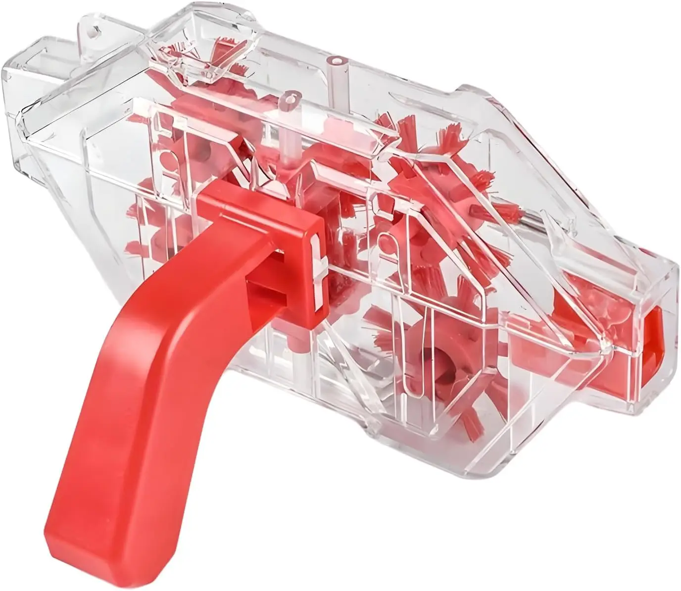 Bike Chain Cleaner Tool Kit – Transparent Bicycle Chain Cleaning Machine with Built-in Brushes