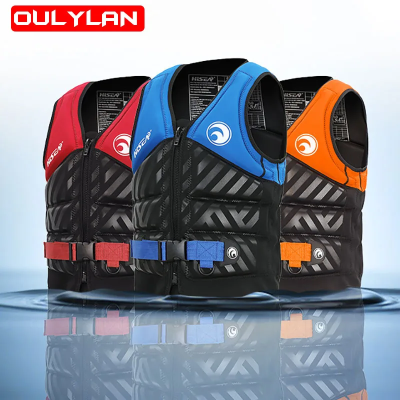 

Oulylan Life Vest Boats Fishing Vest Kids Adults Surf Life Jacket Jet Ski Wakeboard Raft Swimming Drifting Water Rescue suit