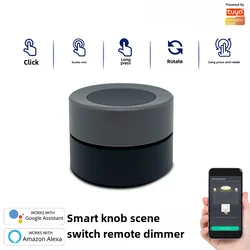 Zigbee Tuya Smart Home Scene Switch App Timing Knob Dimming Random Sticker Scenario Smart Switch