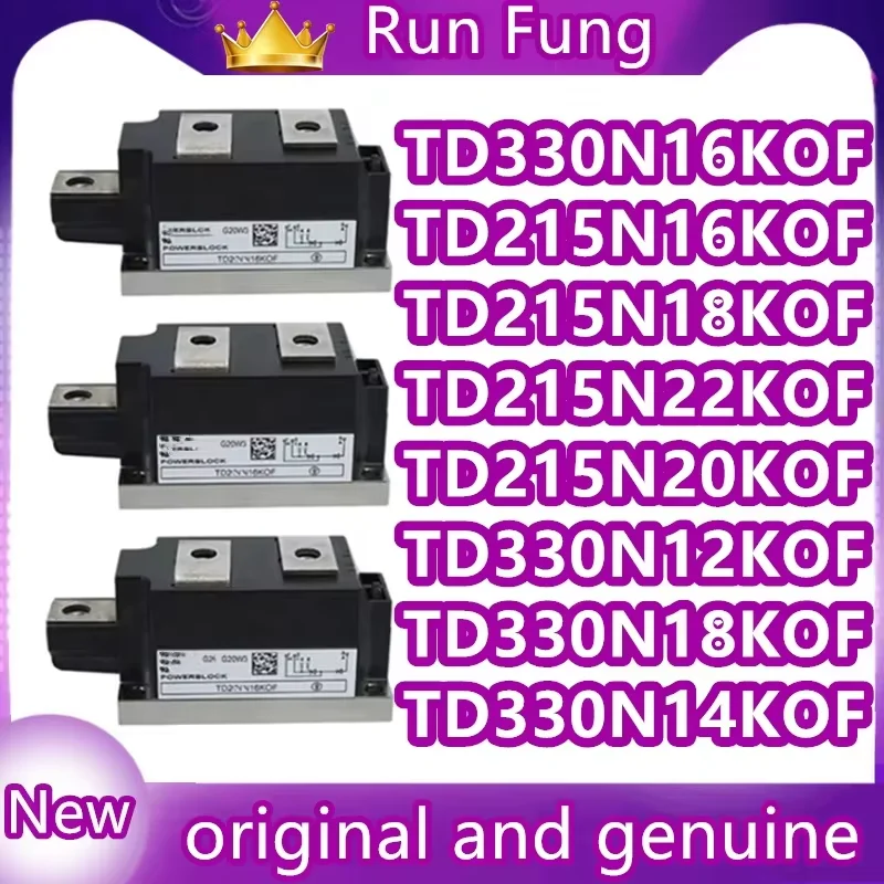 

Оригинальные тиристоры TD215N16KOF, TD215N18KOF, TD215N20KOF, TD215N22KOF, TD330N16KOF, TD330N12KOF, TD330N14KOF, TD330N18KOF