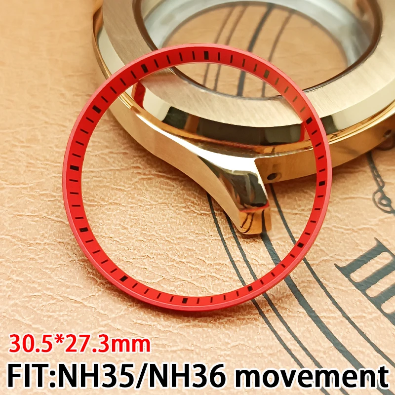 Watch high-quality chapter ring30.5*27.3mm for NH35NH36 movement case replacement of inner shadow ring watch accessories