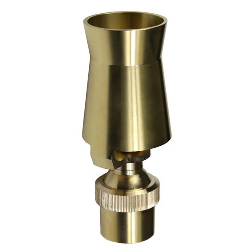 Pure Copper Brass Accessories Water Angle Adjustable Spray Ice Tower Cascade Fountain Nozzle for Outdoor