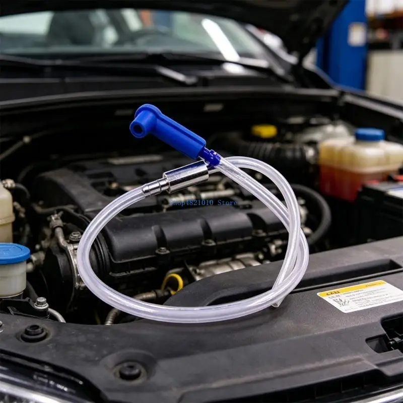 T3LF Universal Brake Fluid Replacement Hose Tool Silicone Construction Smooth Brake System Exchange Transfer Pump
