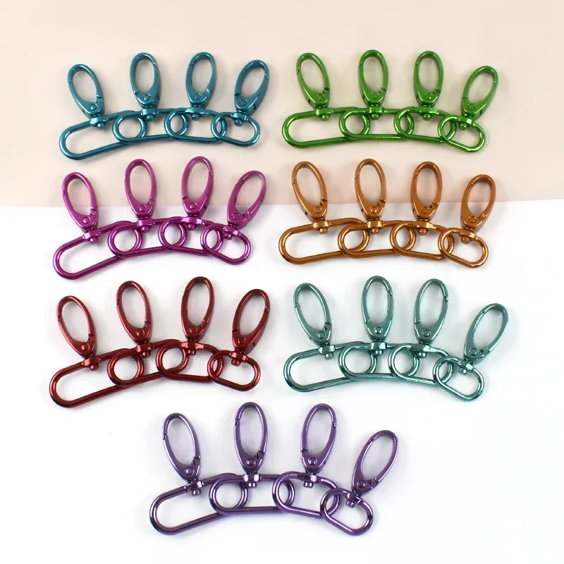 

5/10Pcs Metal Bags Strap Buckles 20/25/32/38mm Lobster Clasp Collar Carabiner Snap Hook Keychain Swivel Trigger Clip Buckle
